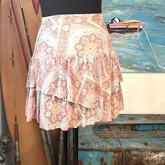 🏝️NWT, Ale’ by Alessandra, Prairie in Soft Tones, Swim Skirt, Sold-Out On-Line - Picture 7 of 11